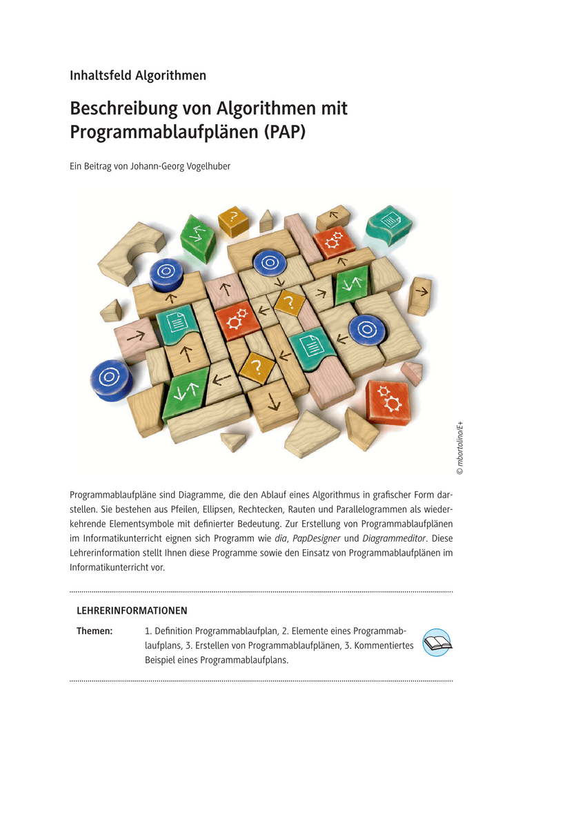 Beschreibung von Algorithmen mit Programmablaufplänen (PAP)