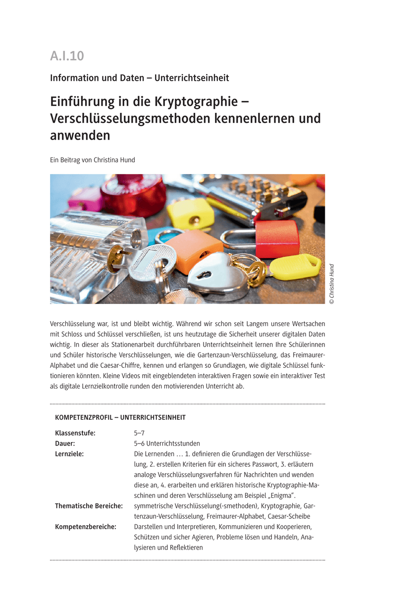 Einführung in die Kryptographie