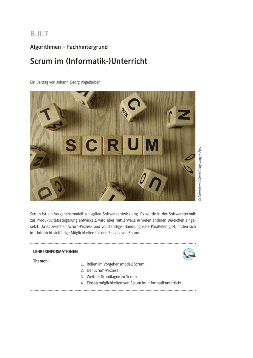 Scrum im (Informatik-)Unterricht