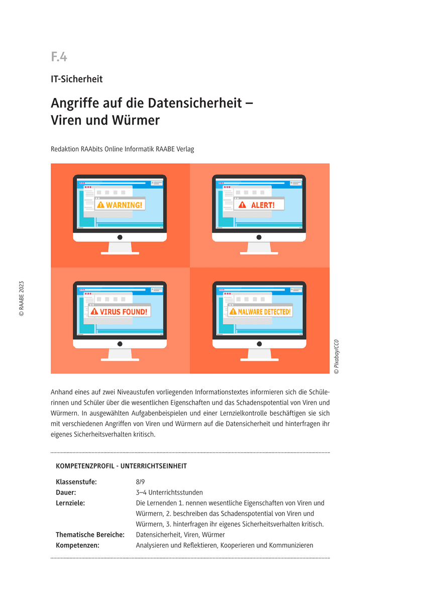 Angriffe auf die Datensicherheit: Viren und Würmer