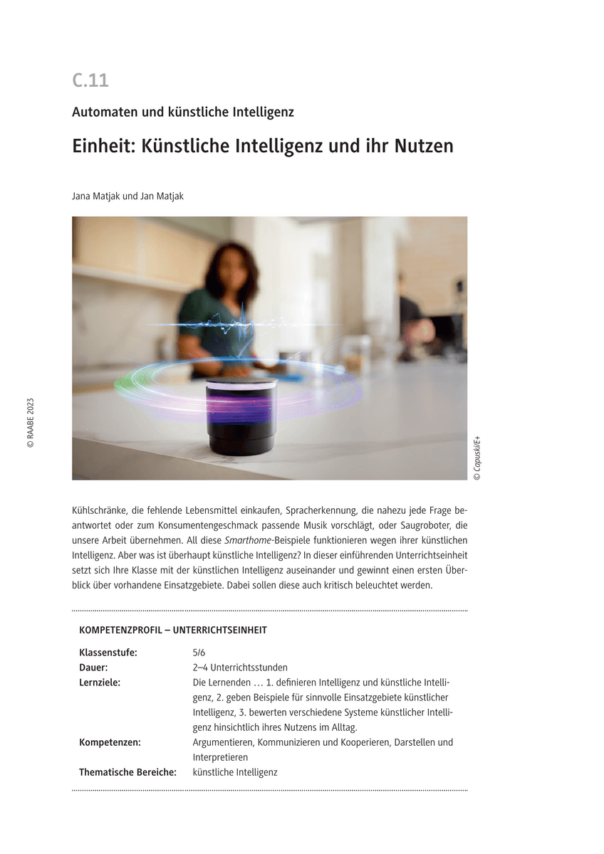 Einheit: Künstliche Intelligenz und ihr Nutzen
