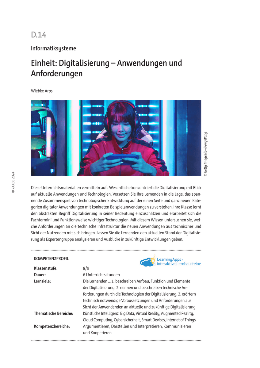 Einheit: Digitalisierung