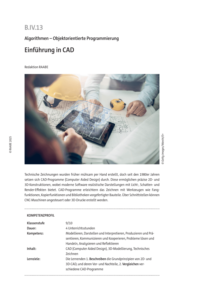 Einführung in CAD