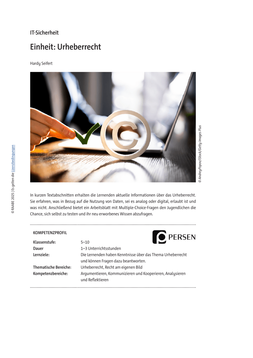 Einheit: Urheberrecht