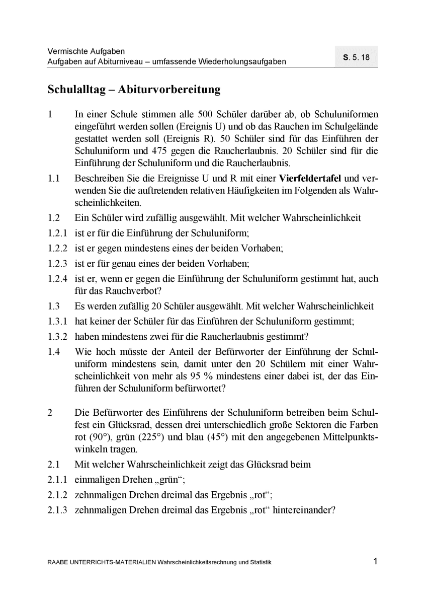 Schulalltag