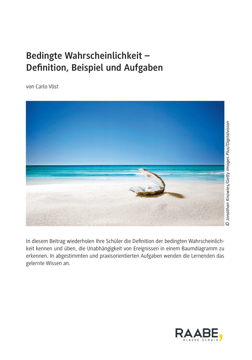 Bedingte Wahrscheinlichkeit