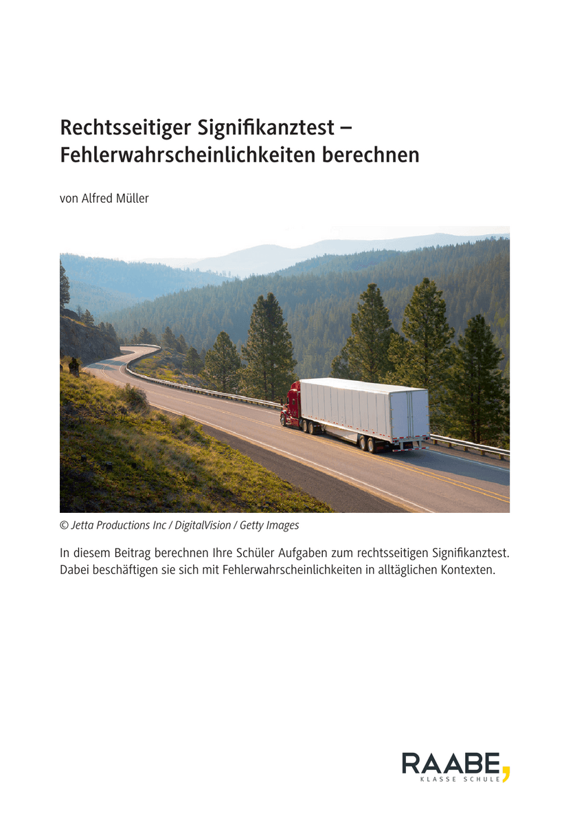 Rechtsseitiger Signifikanztest