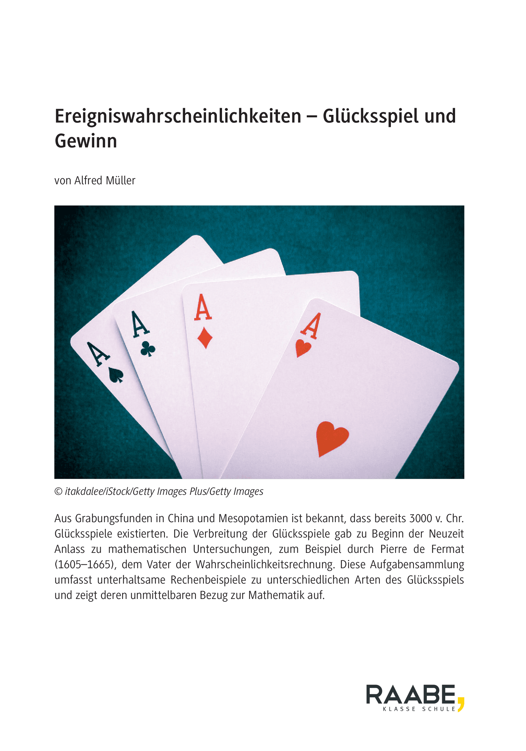 Ereigniswahrscheinlichkeiten