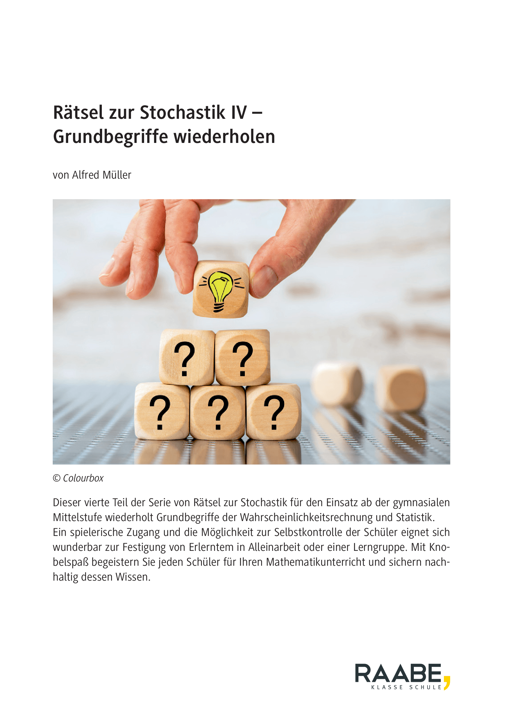 Rästel zur Stochastik IV