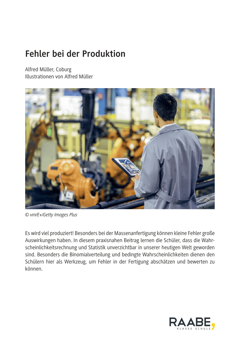 Fehler bei der Produktion