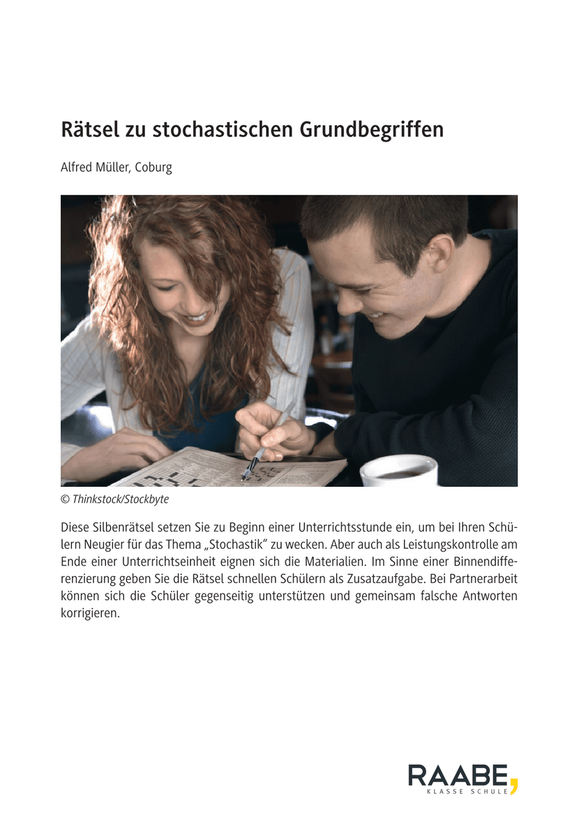 Rätsel zu stochastischen Grundbegriffen