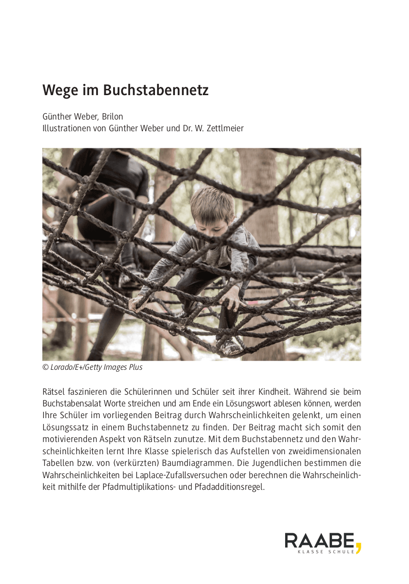Wege im Buchstabennetz