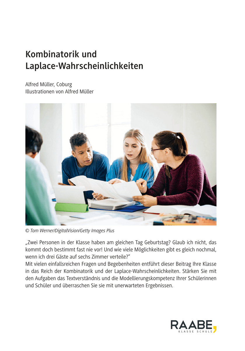 Kombinatorik und Laplace-Wahrscheinlichkeiten