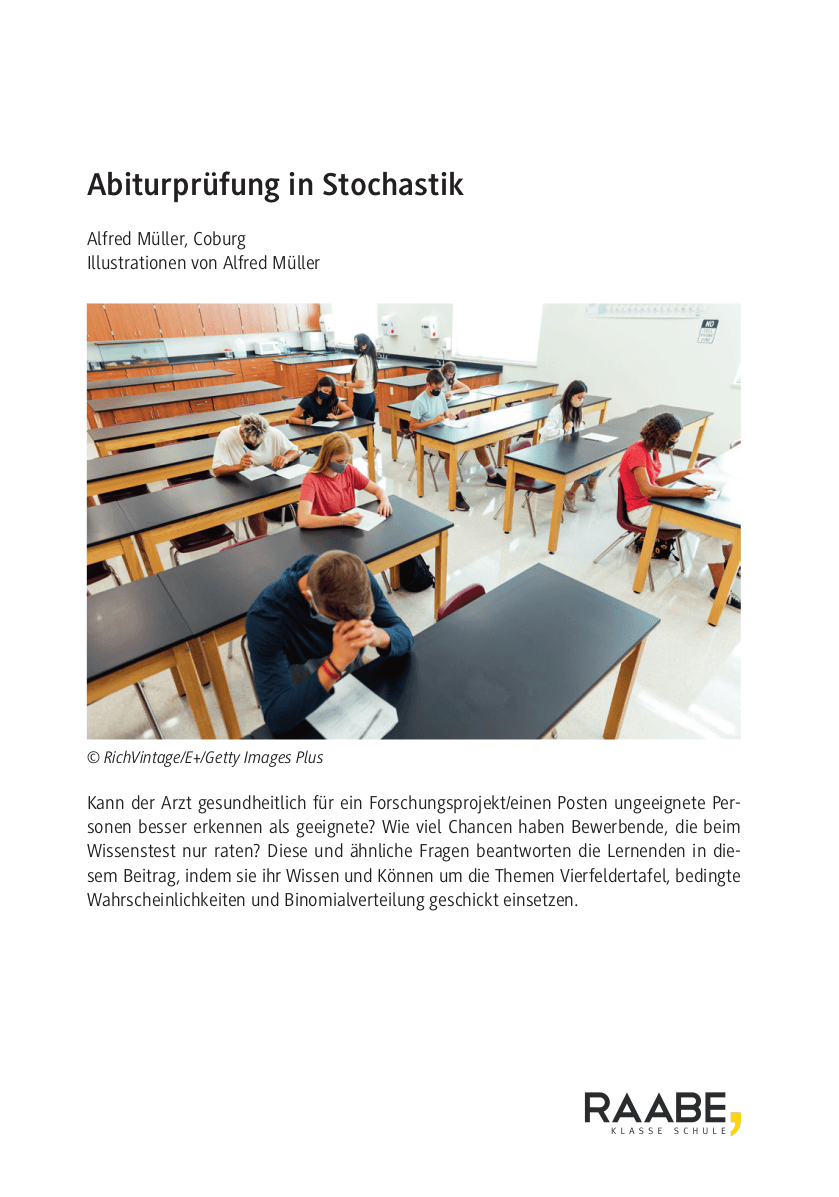 Abiturprüfung in Stochastik