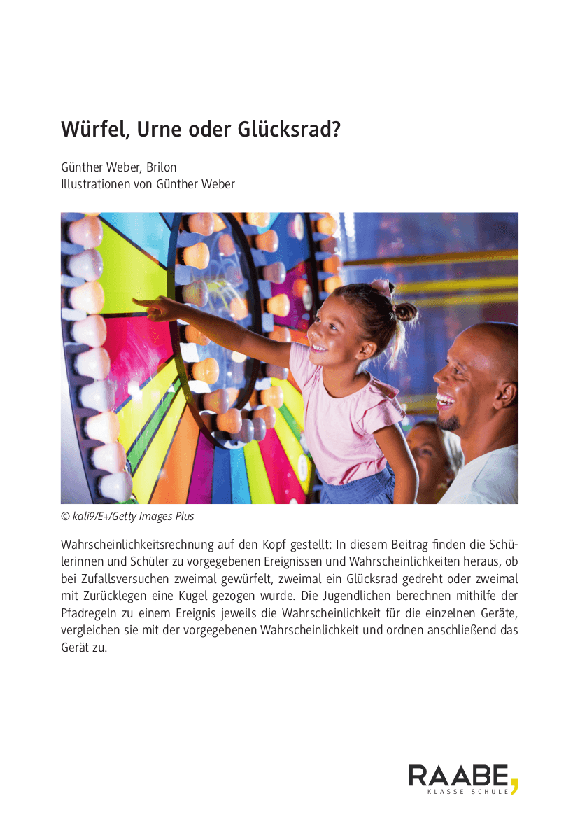 Würfel, Urne oder Glücksrad?