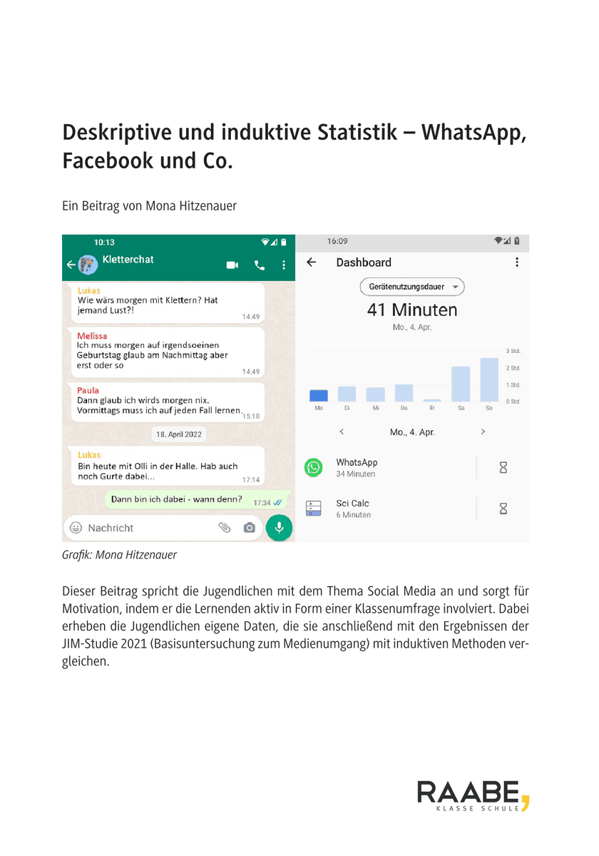 Deskriptive und induktive Statistik
