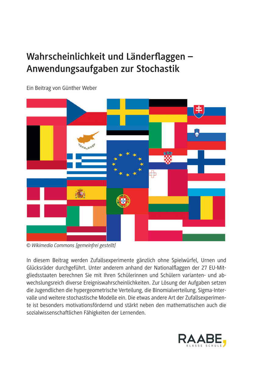 Wahrscheinlichkeit und Länderflaggen