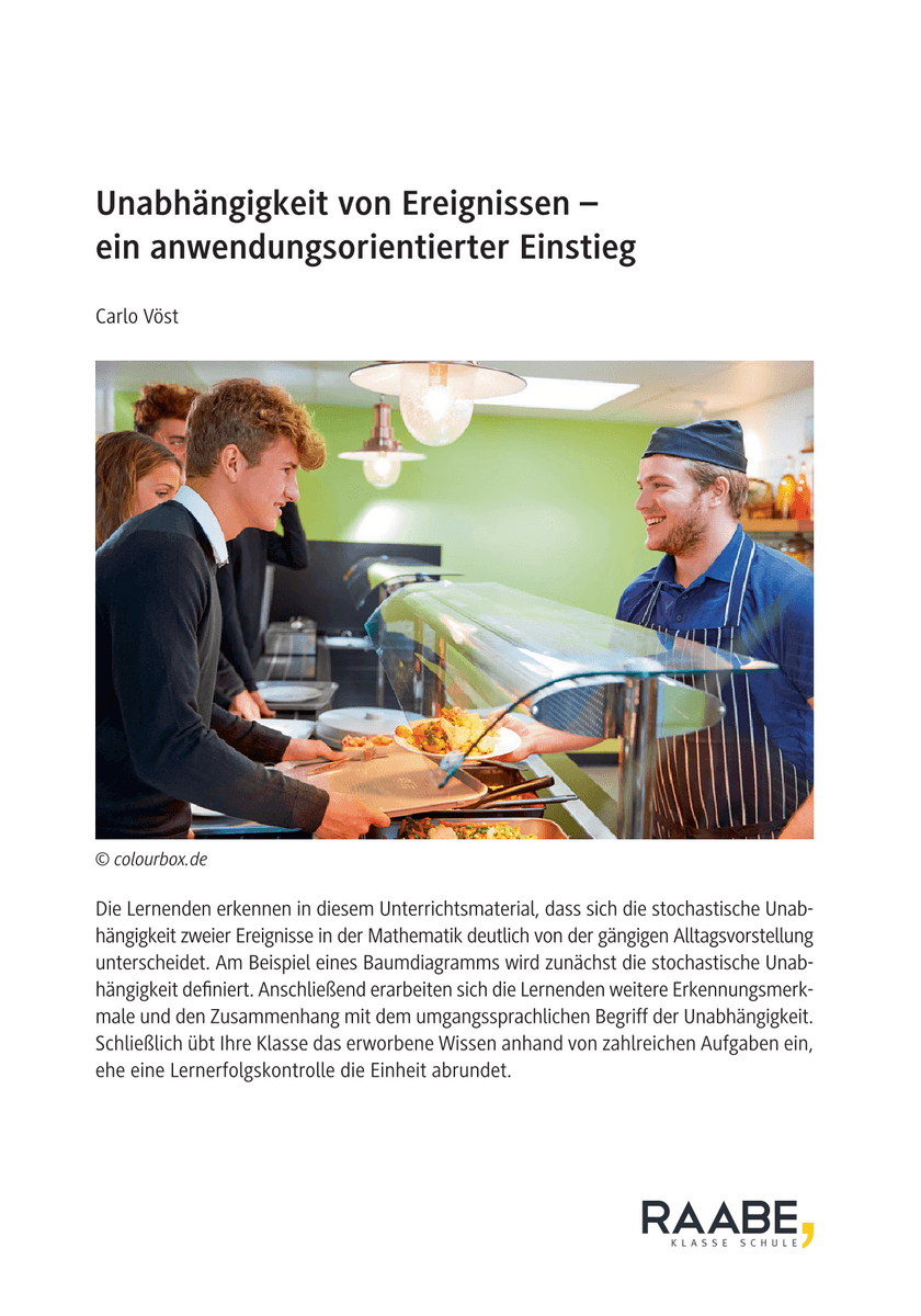 Unabhängigkeit von Ereignissen