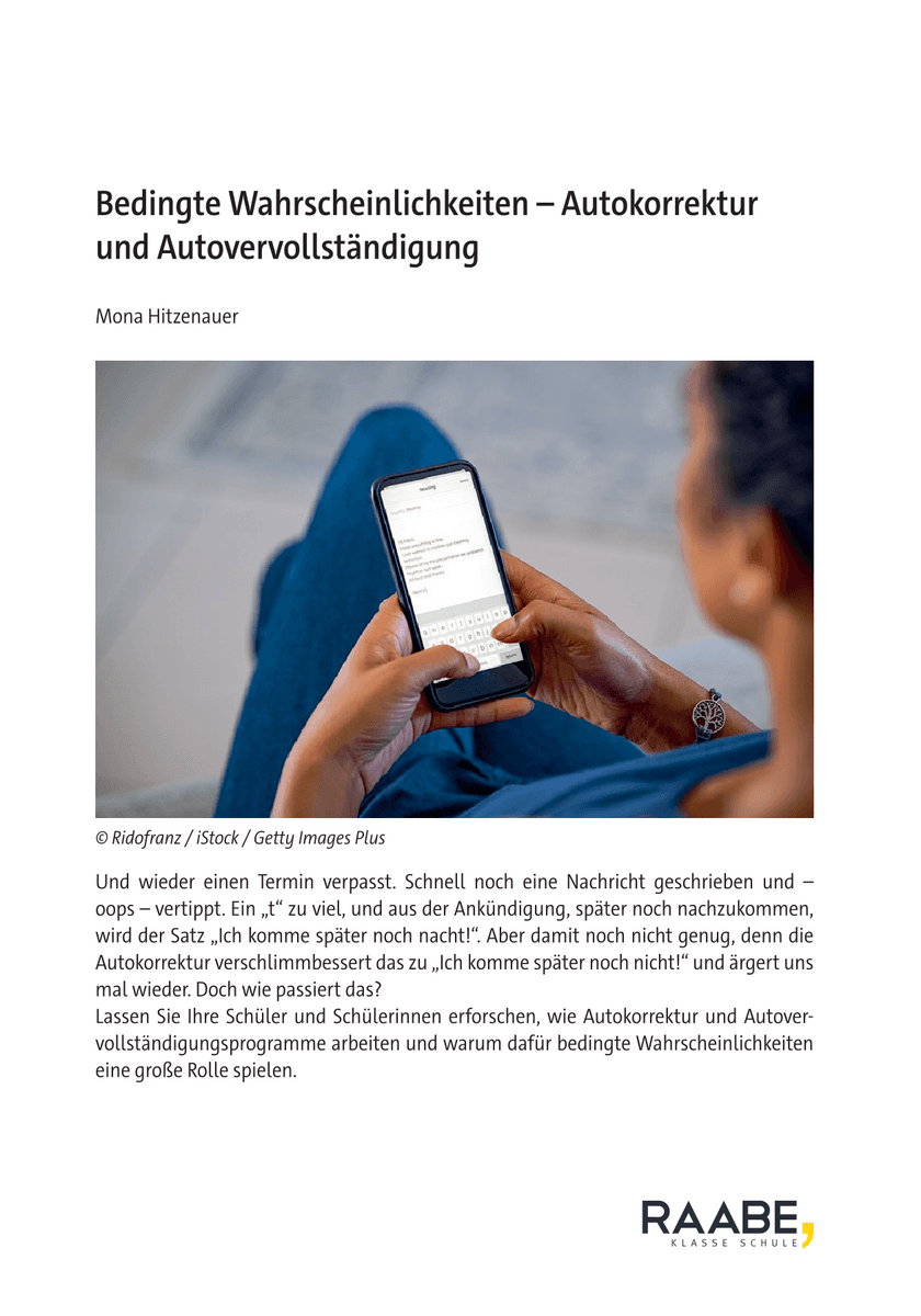Bedingte Wahrscheinlichkeiten