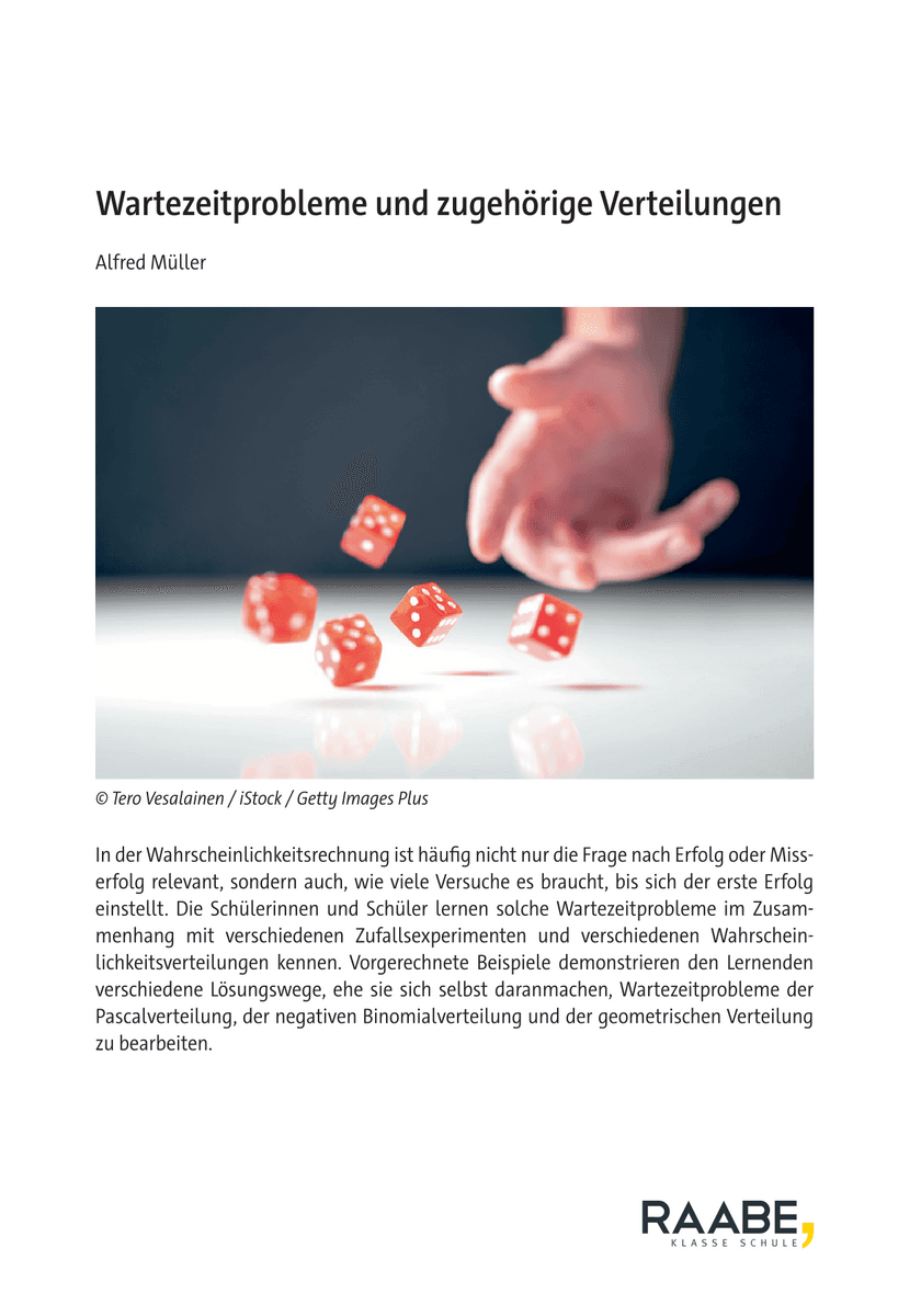 Wartezeitprobleme und zugehörige Verteilungen