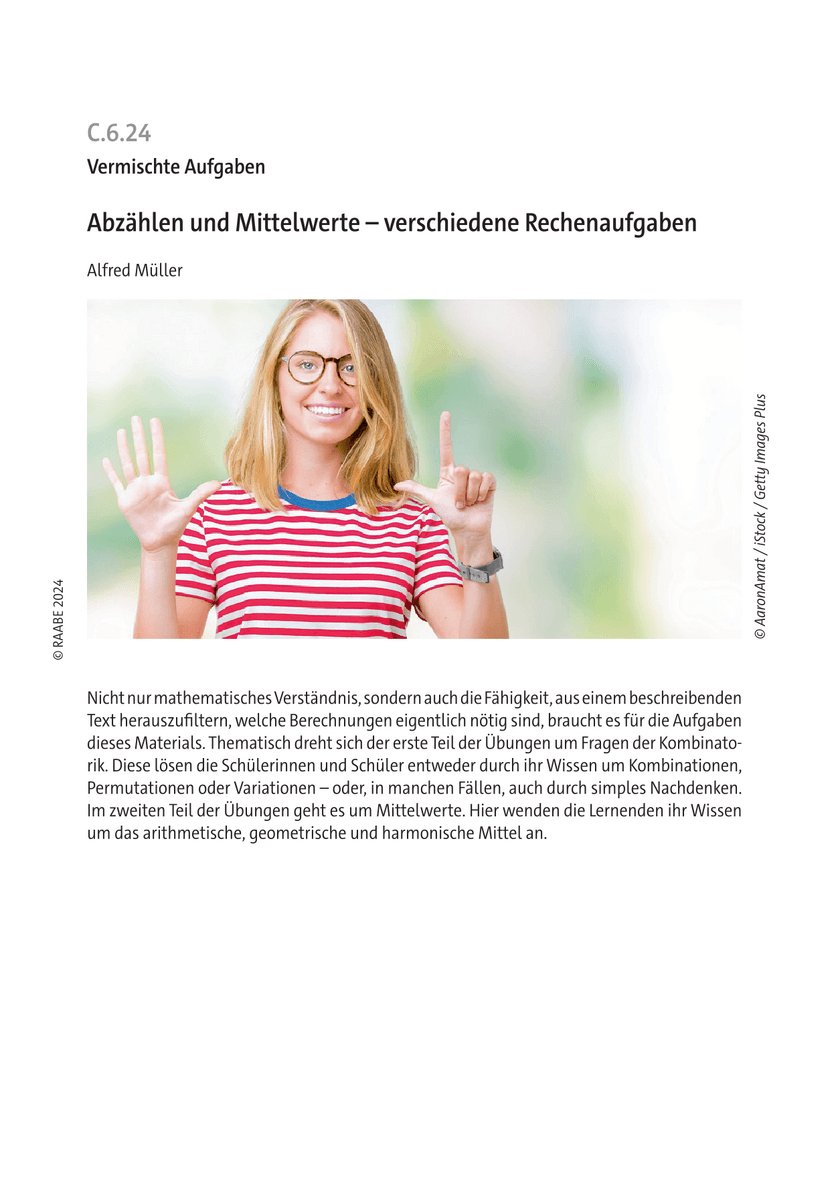 Abzählen und Mittelwerte