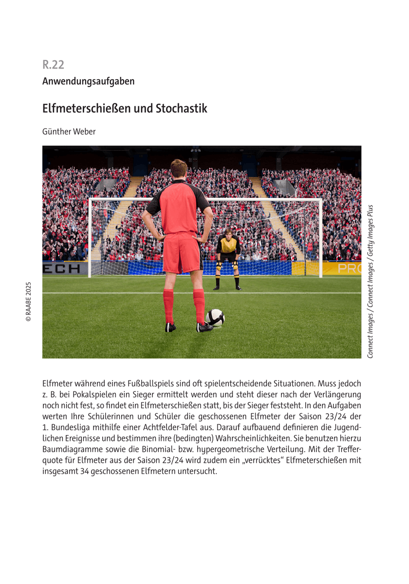 Elfmeterschießen und Stochastik