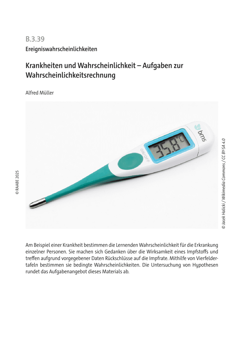 Krankheiten und Wahrscheinlichkeit