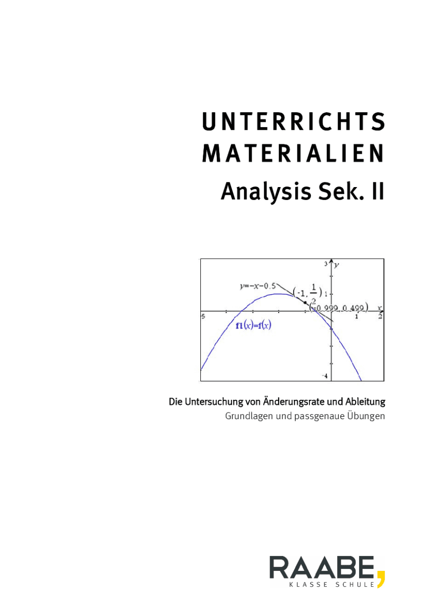 Die Untersuchung von Änderungsrate und Ableitung