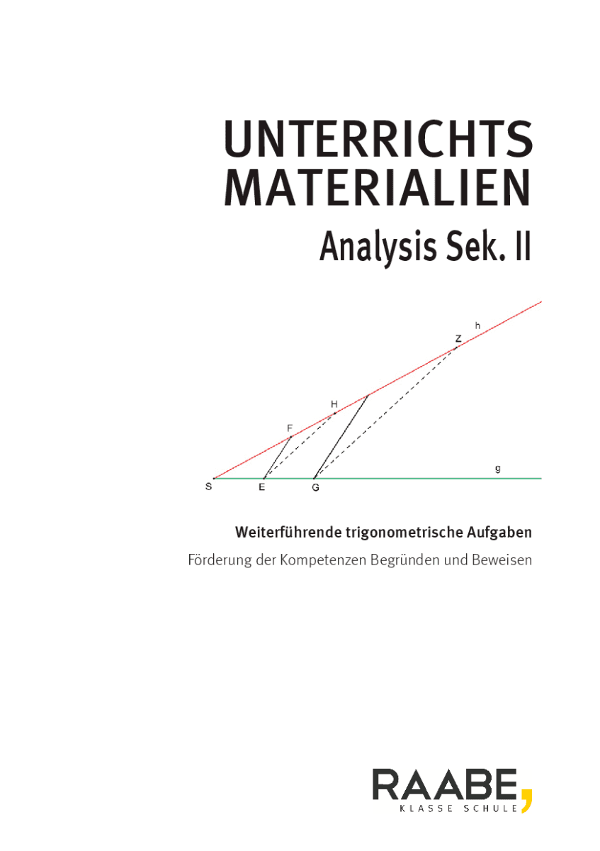 Weiterführende trigonometrische Aufgaben