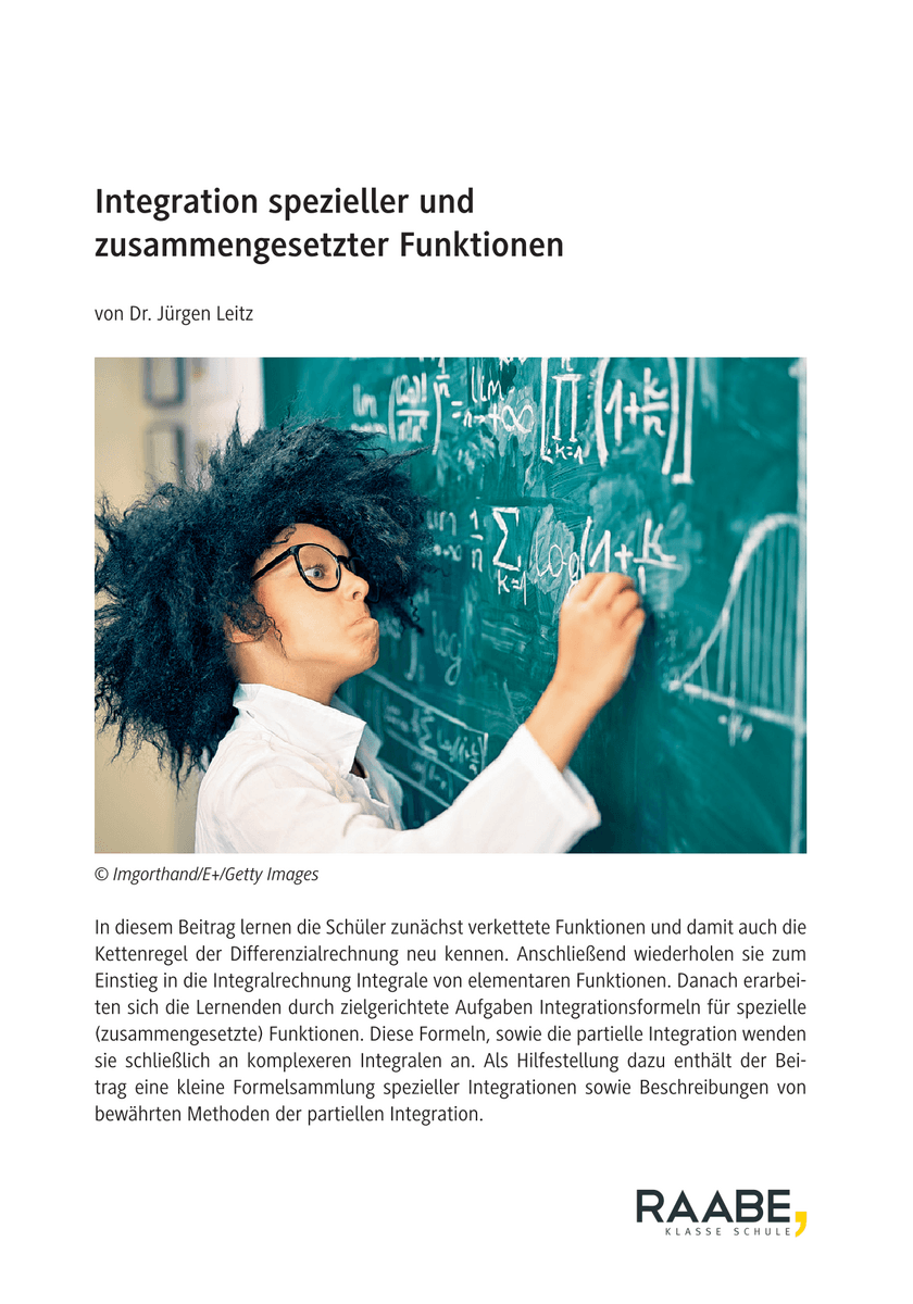 Integration spezieller und zusammengesetzter Funktionen