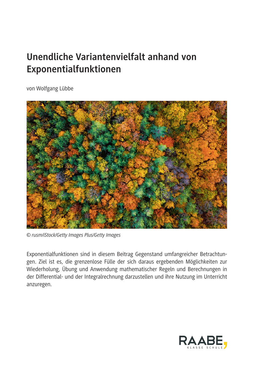 Unendliche Variantenvielfalt anhand von Exponentialfunktionen