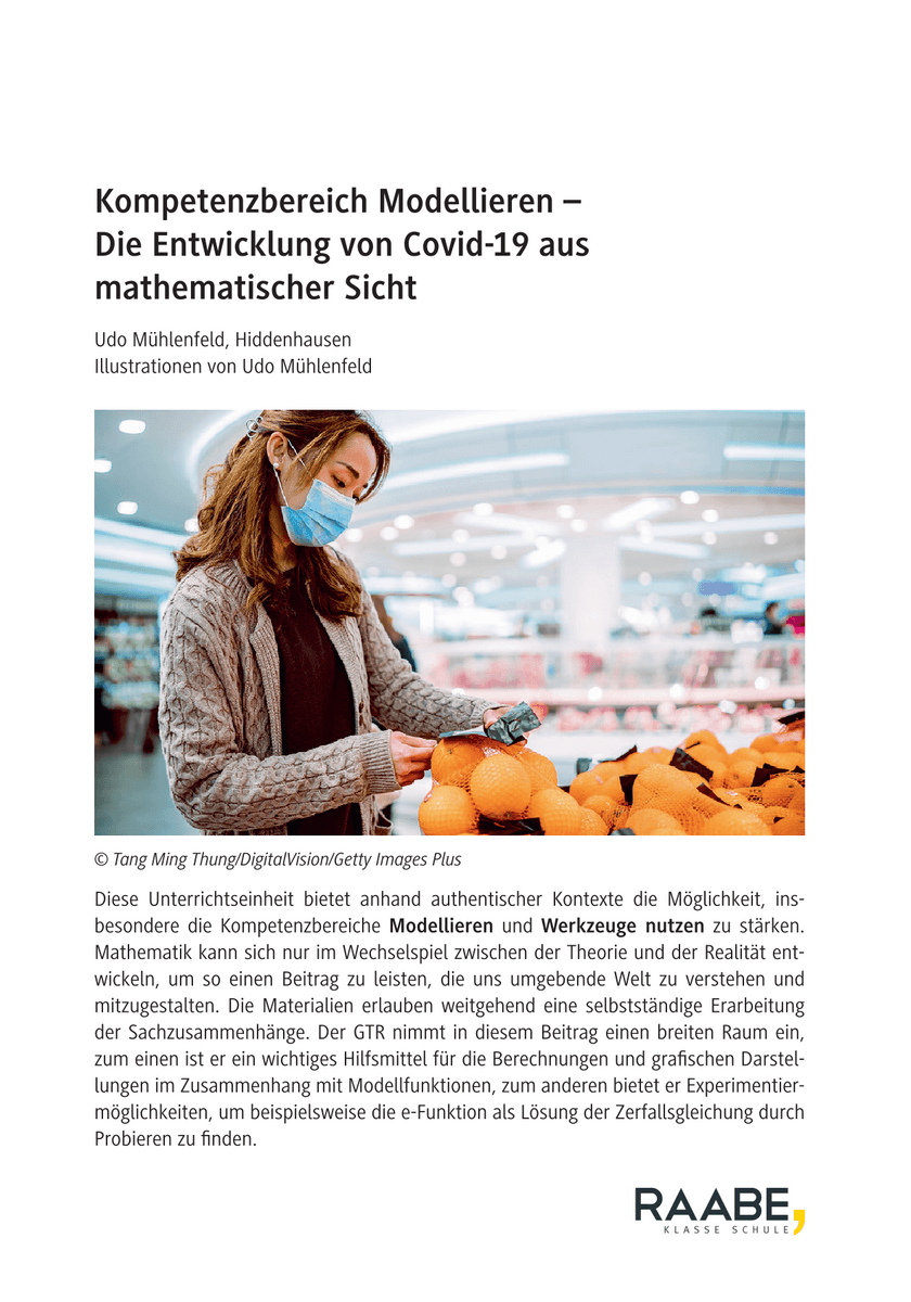 Kompetenzbereich Modellieren