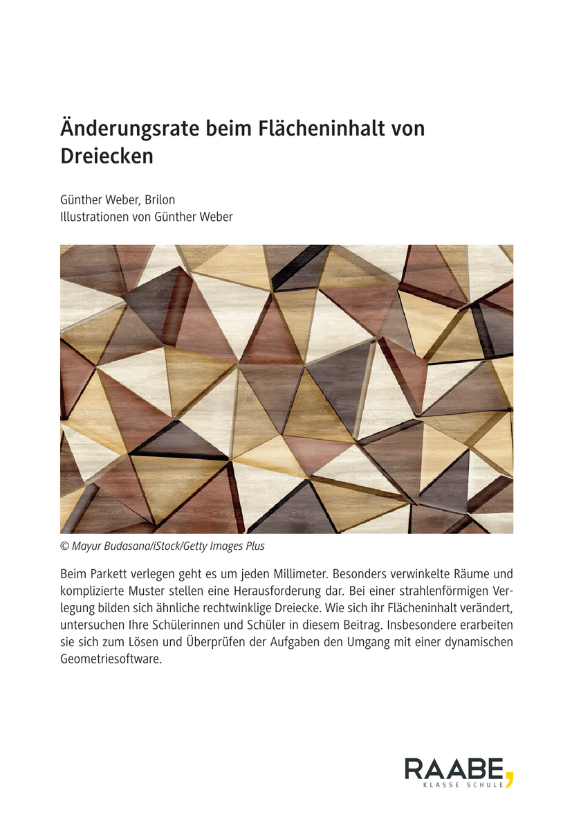Änderungsrate beim Flächeninhalt von Dreiecken