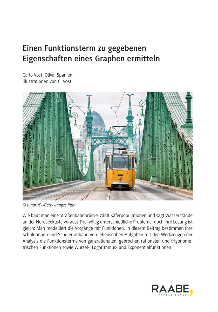 Einen Funktionsterm zu gegebenen Eigenschaften eines Graphen ermitteln