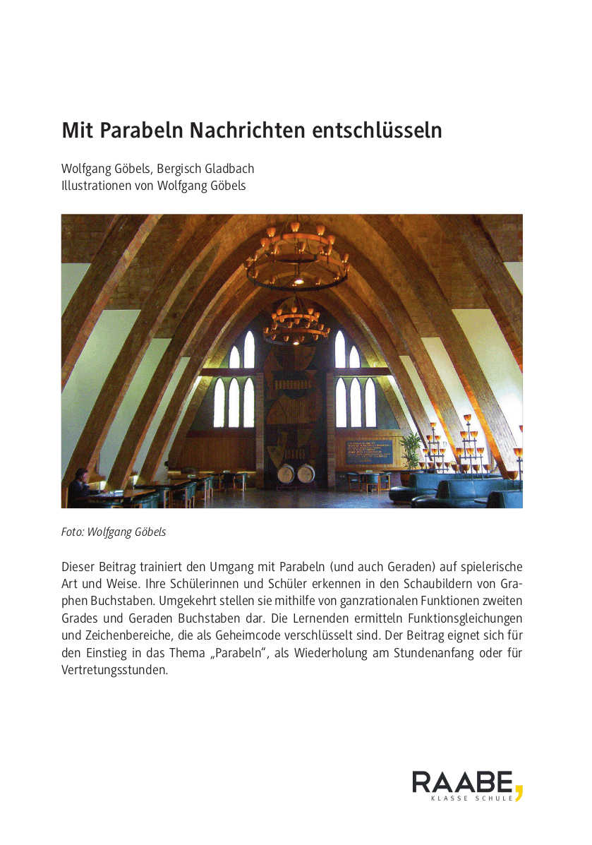 Mit Parabeln Nachrichten entschlüsseln