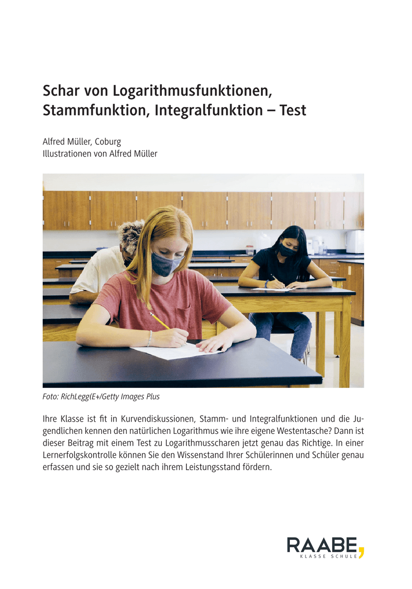Schar von Logarithmusfunktionen, Stammfunktion, Integralfunktion
