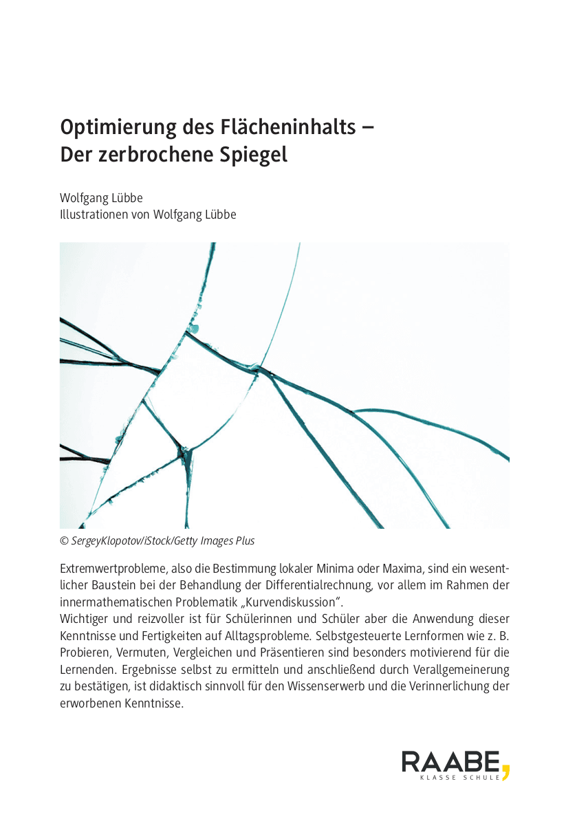 Optimierung des Flächeninhalts