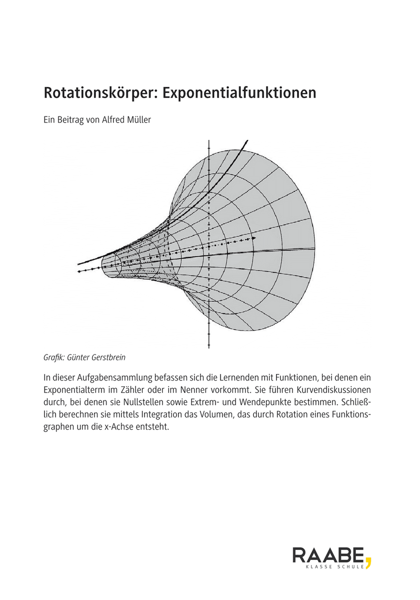 Rotationskörper: Exponentialfunktionen