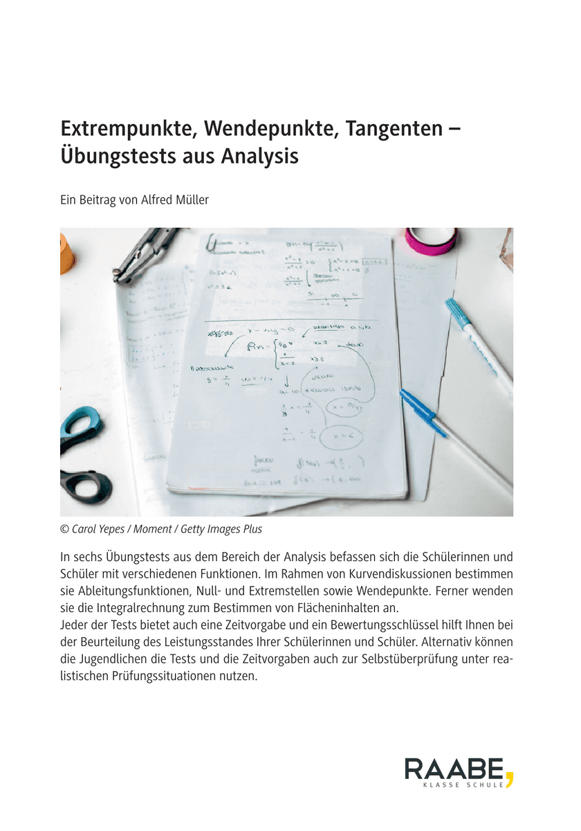 Extrempunkte, Wendepunkte, Tangenten