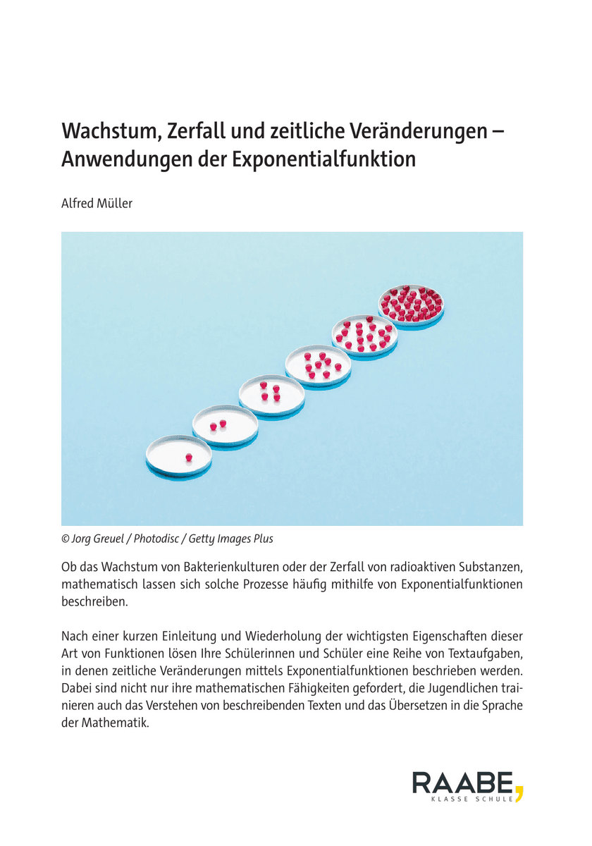 Wachstum, Zerfall und zeitliche Veränderungen