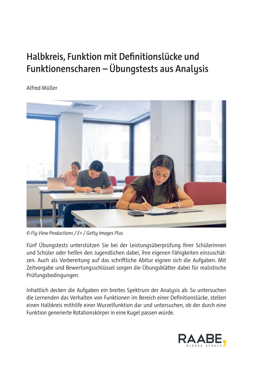 Halbkreis, Funktion mit Definitionslücke und Funktionenscharen