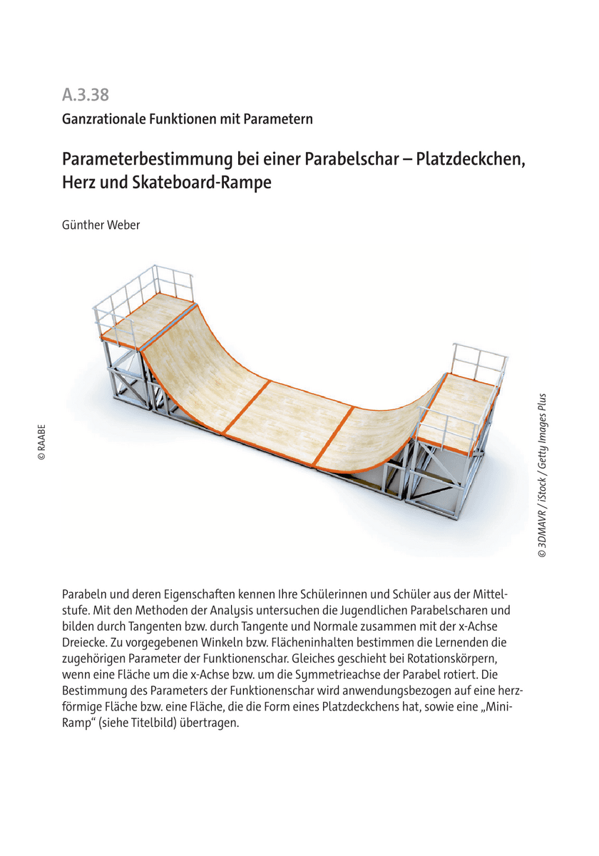 Parameterbestimmung bei einer Parabelschar