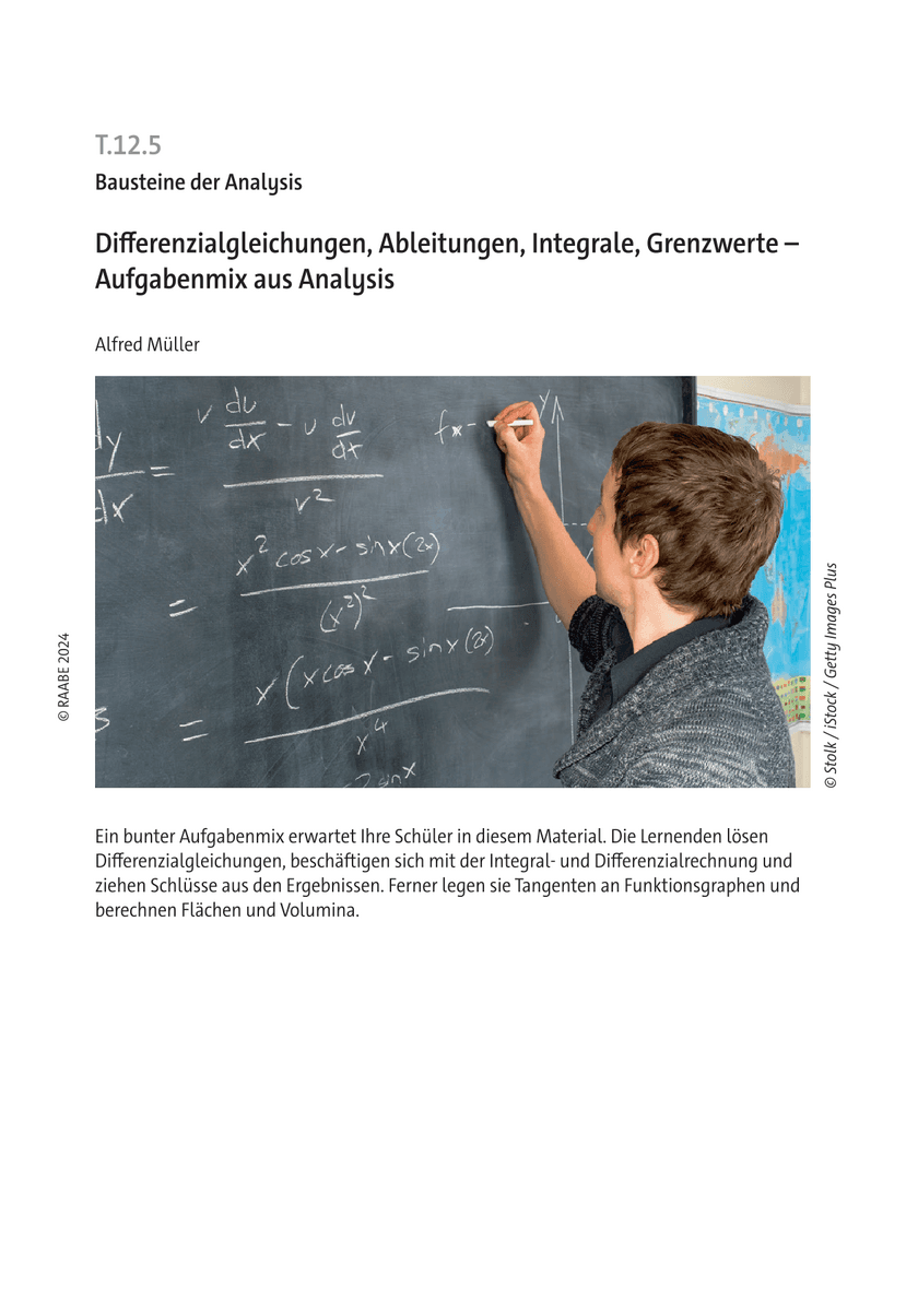 Differenzialgleichungen, Ableitungen, Integrale, Grenzwerte