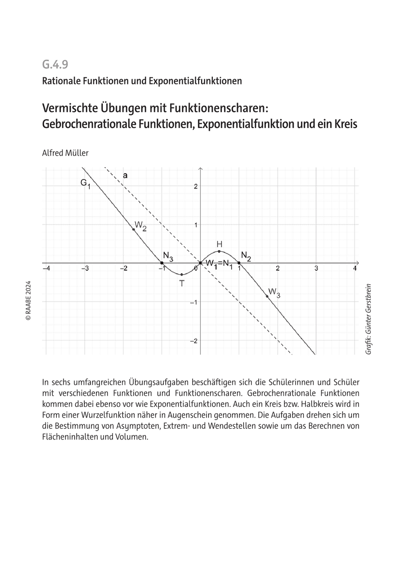 Vermischte Übungen mit Funktionenscharen