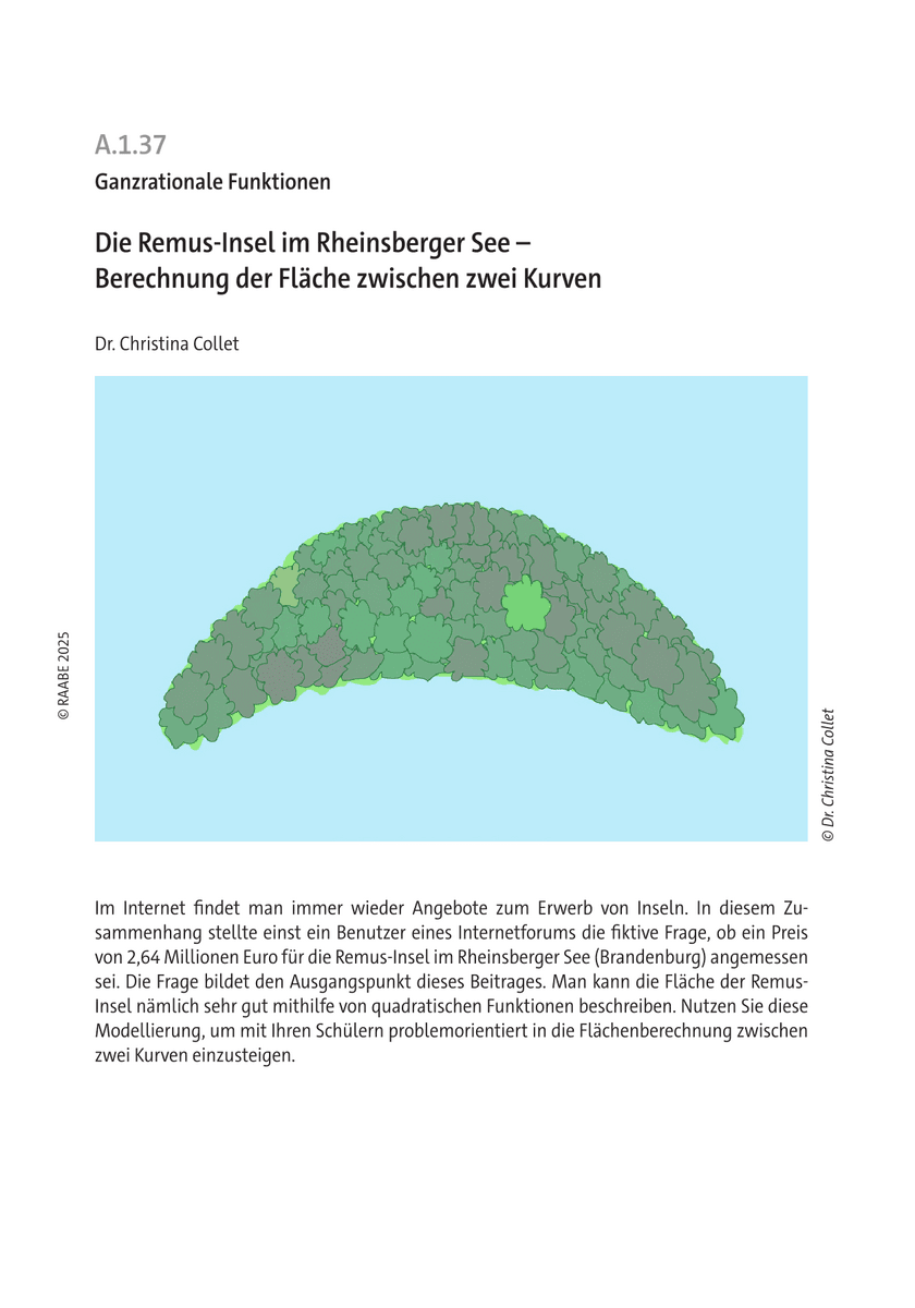 Die Remus-Insel im Rheinsberger See