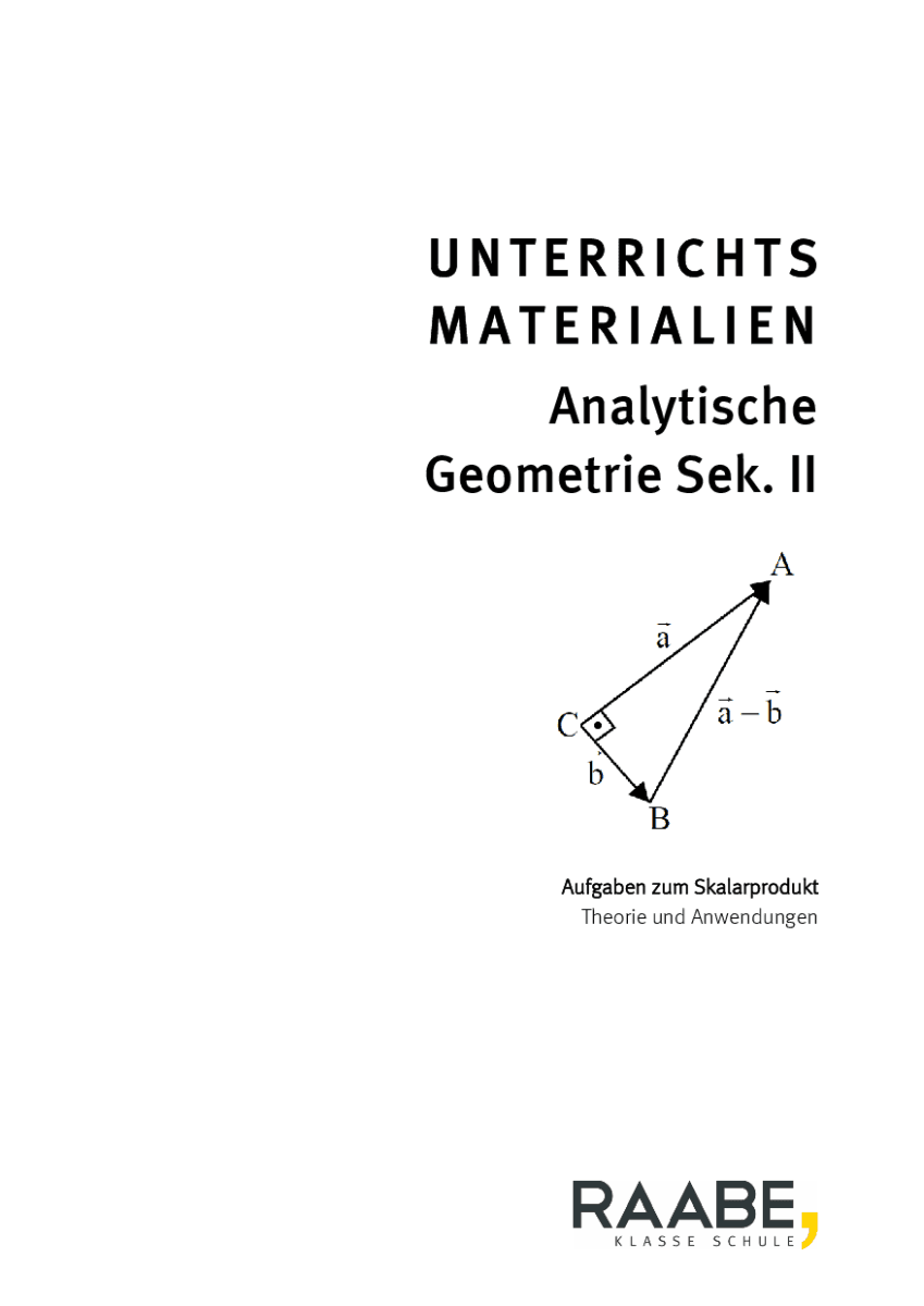 Aufgaben zum Skalarprodukt