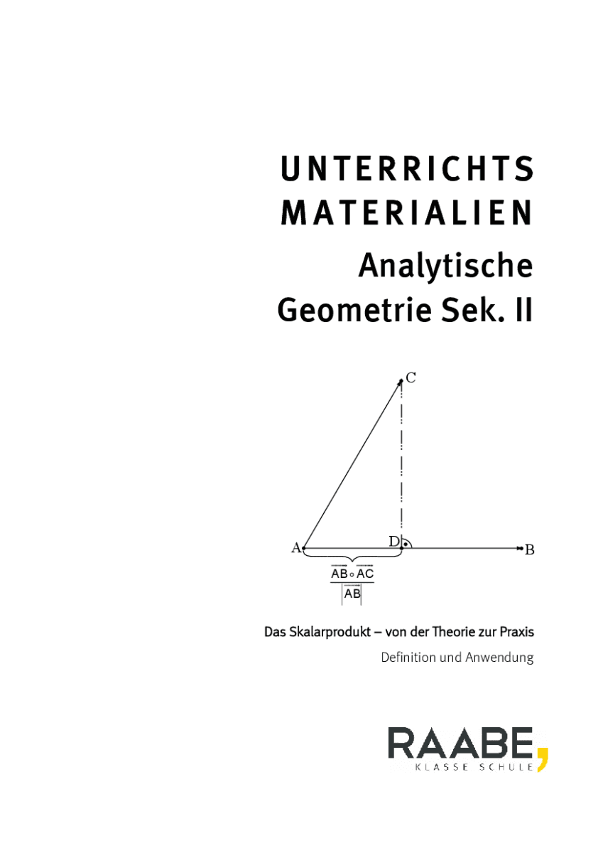 Das Skalarprodukt