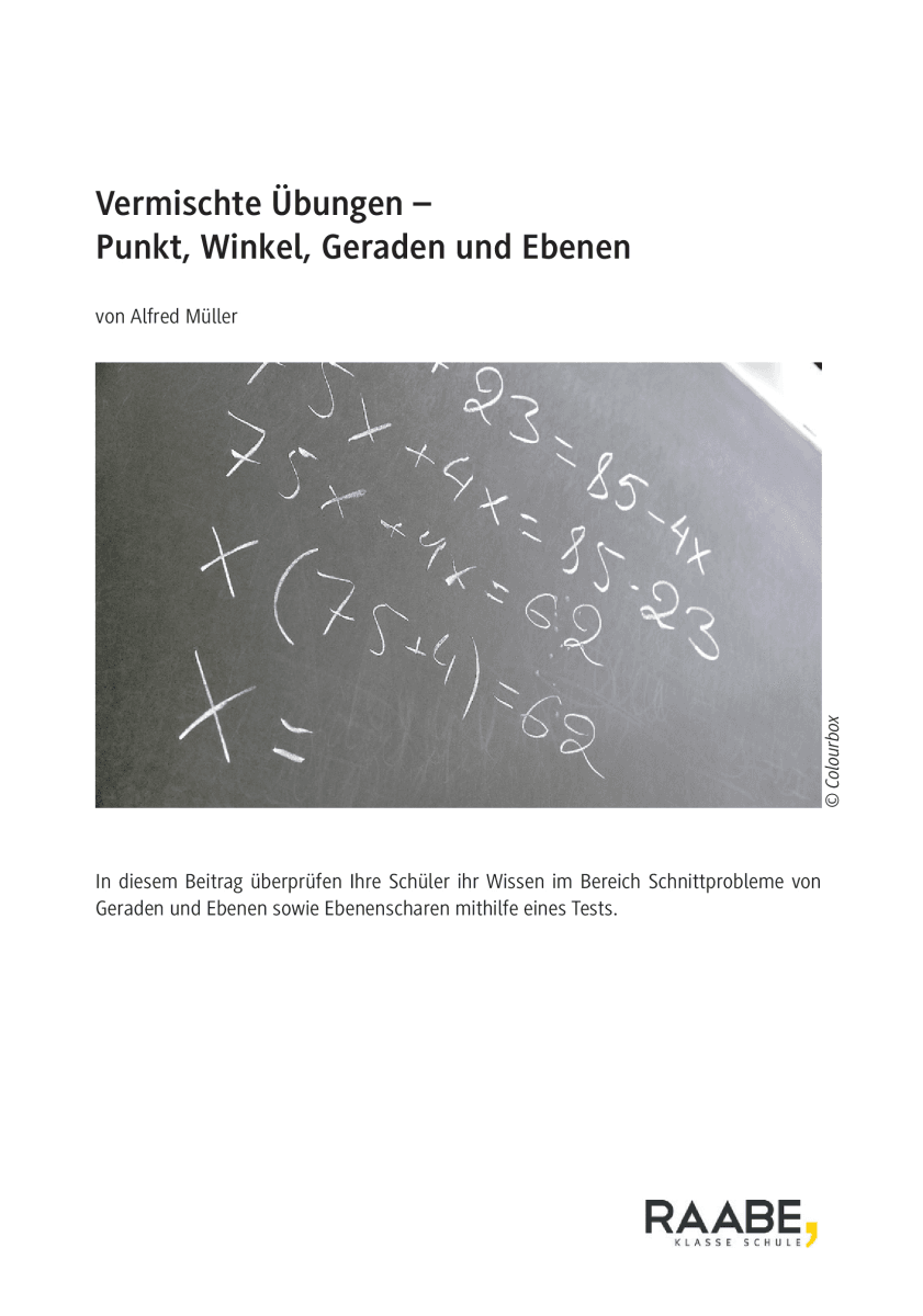 Punkt, Winkel, Geraden und Ebenen
