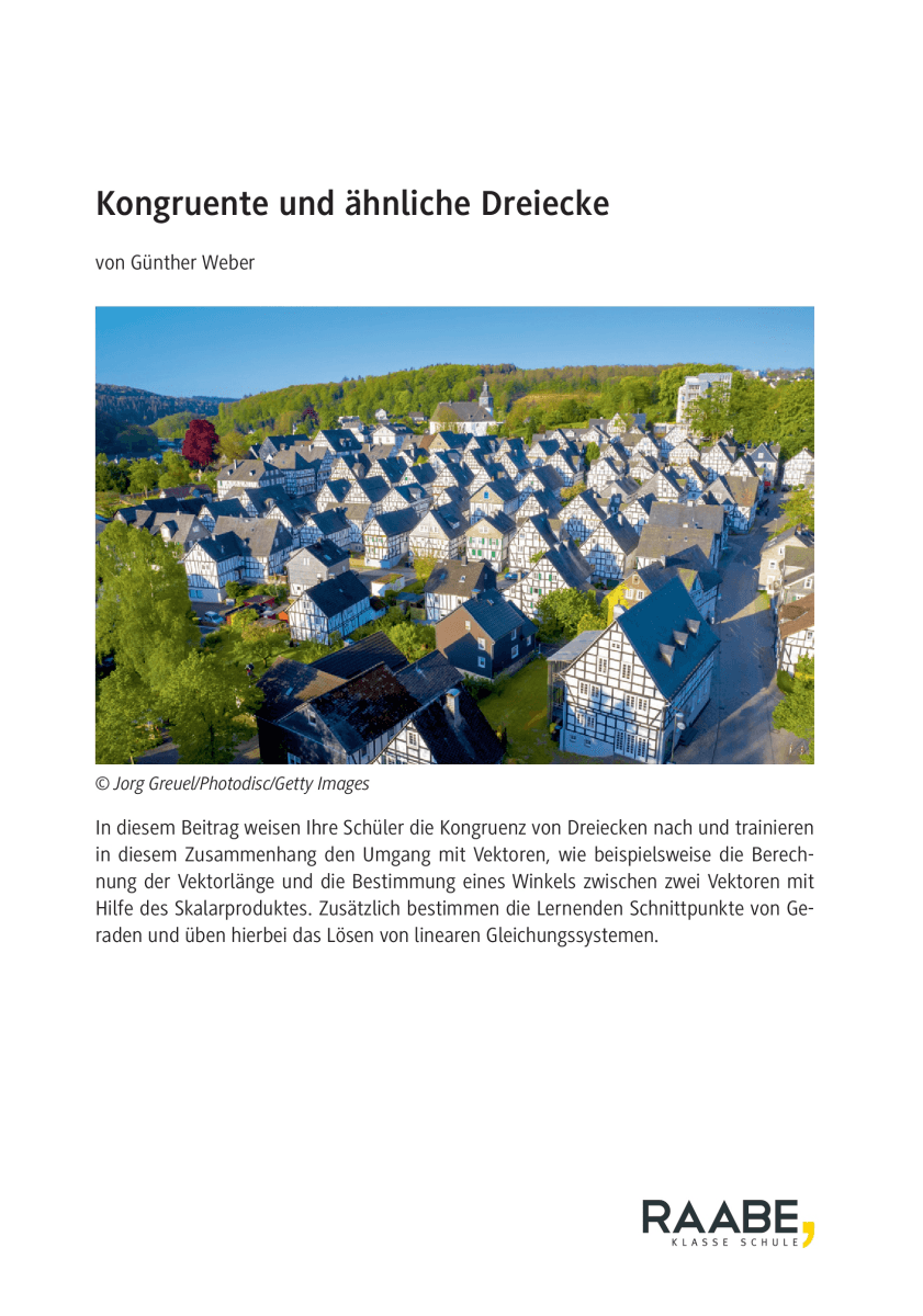 Kongruente und ähnliche Dreiecke