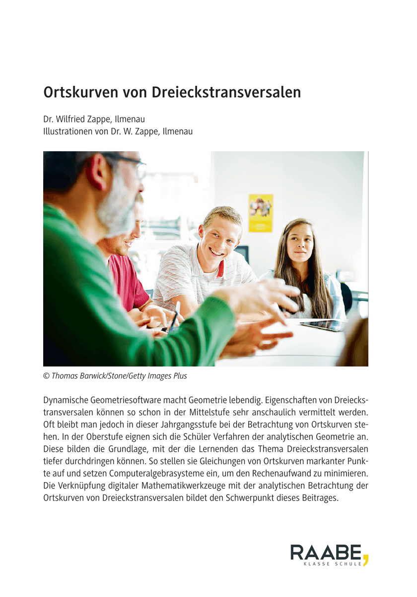 Ortskurven von Dreieckstransversalen